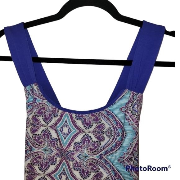 Prana Dress Medium Purple Teal  Straps - Picture 2 of 6